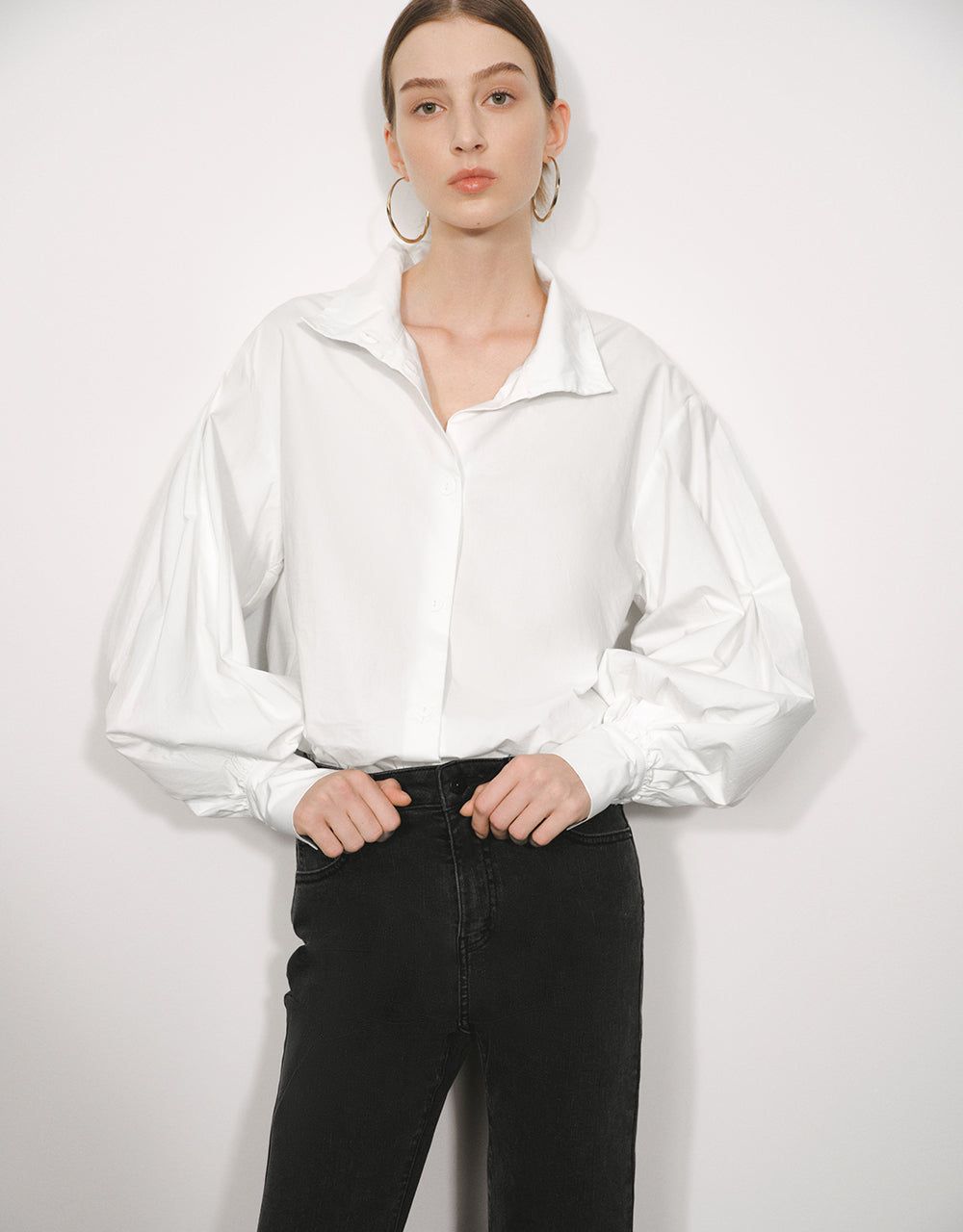 Button Up Straight Shirt sold by Urban Revivo