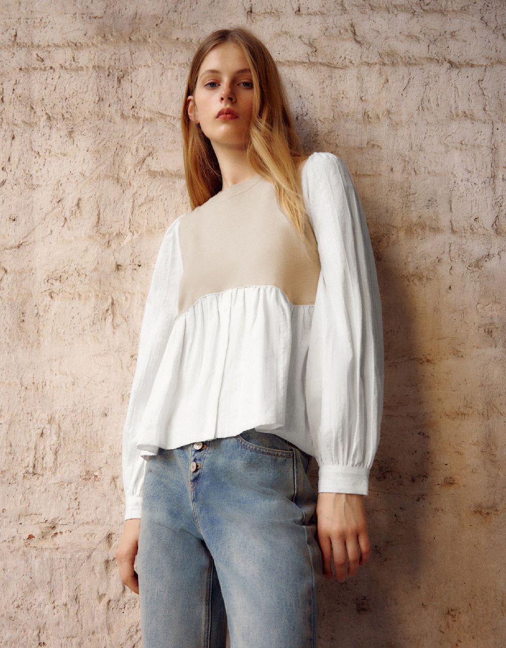 Knitted A-Line T-Shirt sold by Urban Revivo