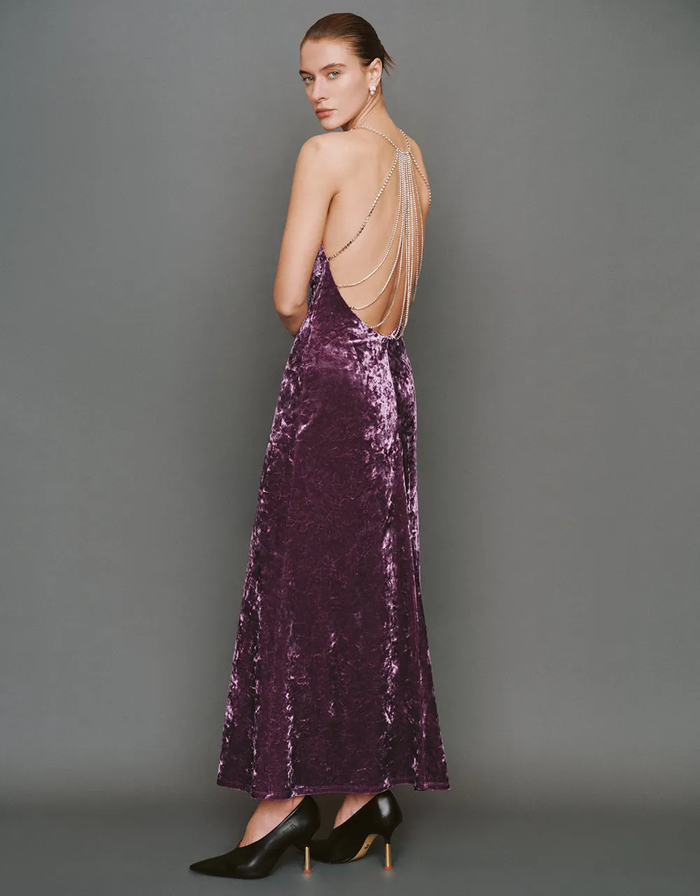 Halter Neck Sleeveless A-Line Dress sold by Urban Revivo