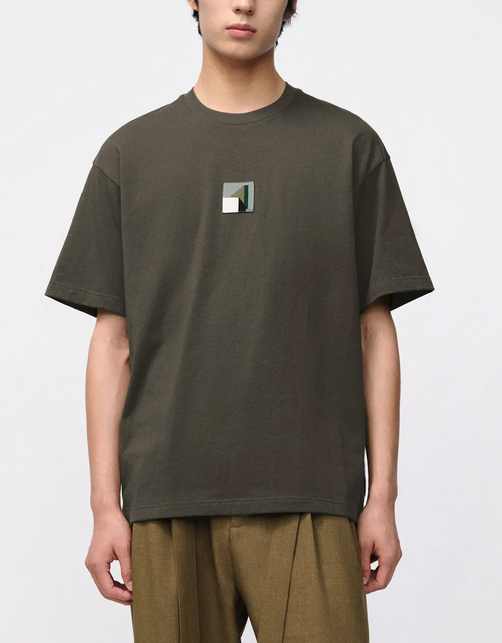 Crew Neck Straight T-Shirt sold by Urban Revivo product image thumbnail 2