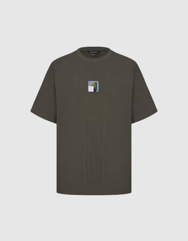 Crew Neck Straight T-Shirt sold by Urban Revivo