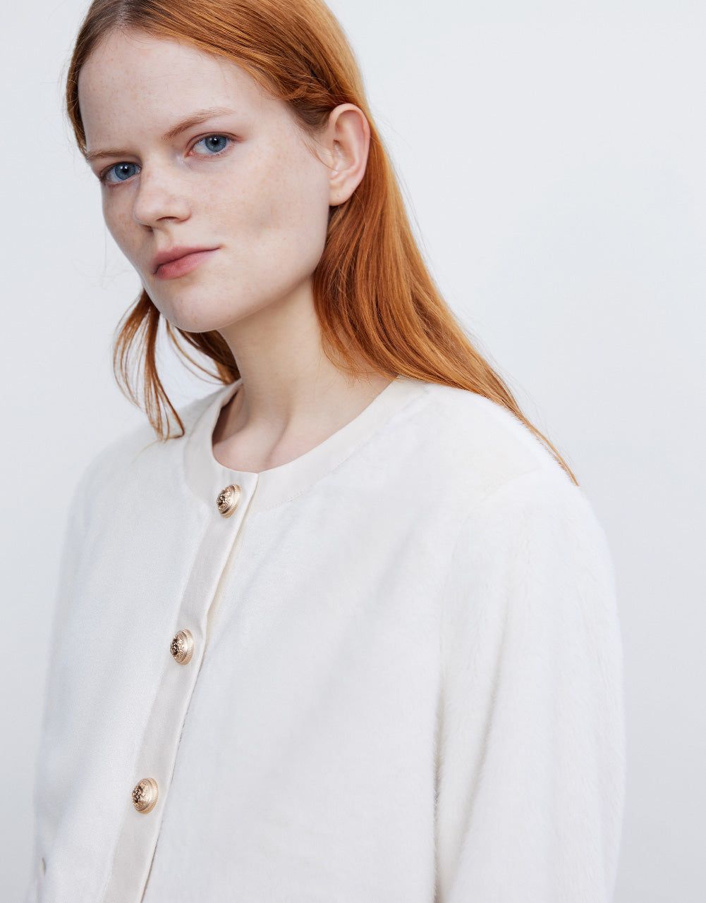 Crew Neck Faux Fur Coat sold by Urban Revivo product image thumbnail 5