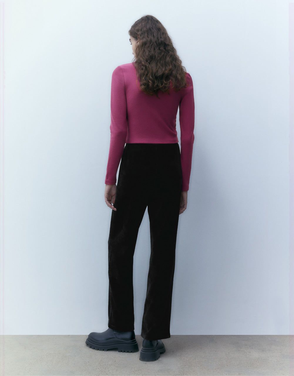 Button Half Placket Lapel Skinny T-Shirt sold by Urban Revivo product image thumbnail 4