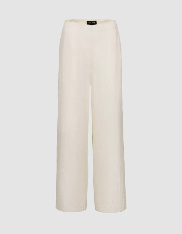 Textured Wide-Leg Pants sold by Urban Revivo