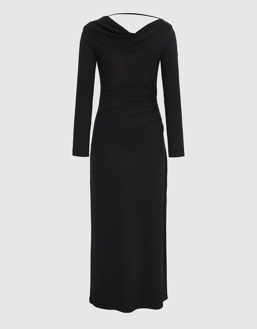 Ruched Off-Shoulder Straight Dress sold by Urban Revivo product image thumbnail 2