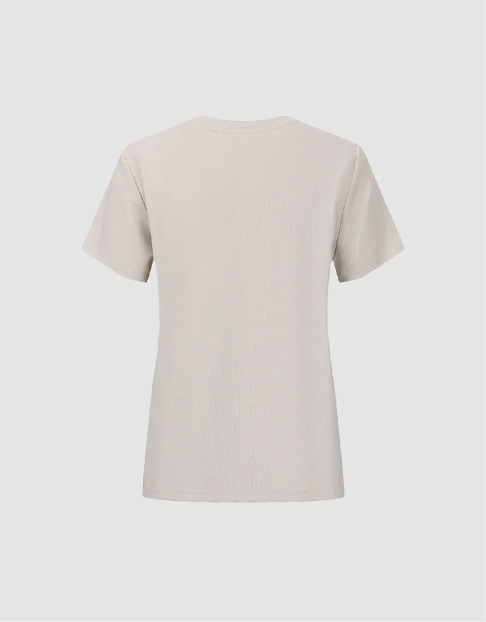 Fruit Embroidered Crew Neck Skinny T-Shirt sold by Urban Revivo product image thumbnail 5