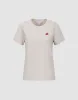 Fruit Embroidered Crew Neck Skinny T-Shirt sold by Urban Revivo