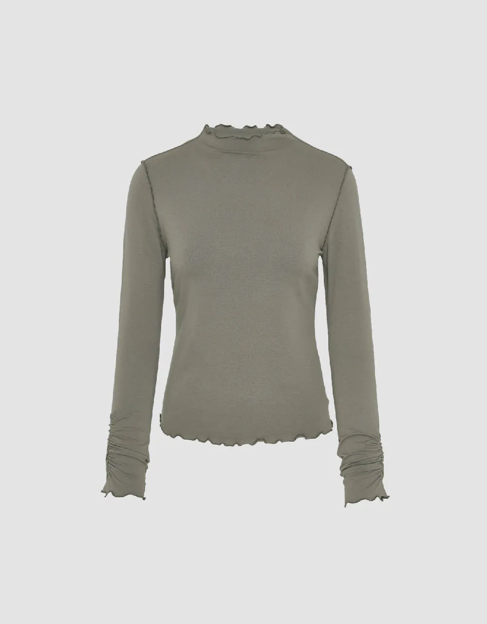 Turtle Neck Skinny Knitted T-Shirt sold by Urban Revivo product image thumbnail 2