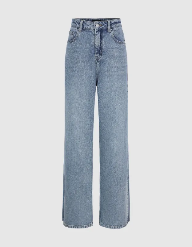 Split Hem Jeans sold by Urban Revivo