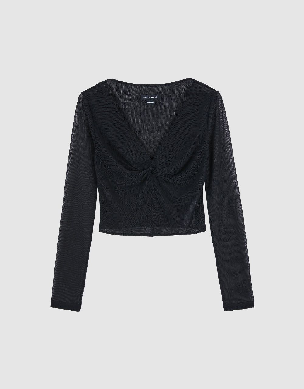 Ruched V-Neck Straight T-Shirt sold by Urban Revivo product image thumbnail 2