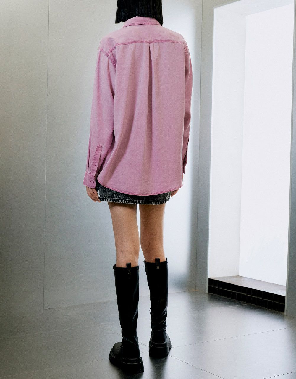 Button Up Loose Shirt sold by Urban Revivo product image thumbnail 4