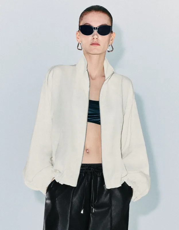 Zipper Front Straight Jacket sold by Urban Revivo