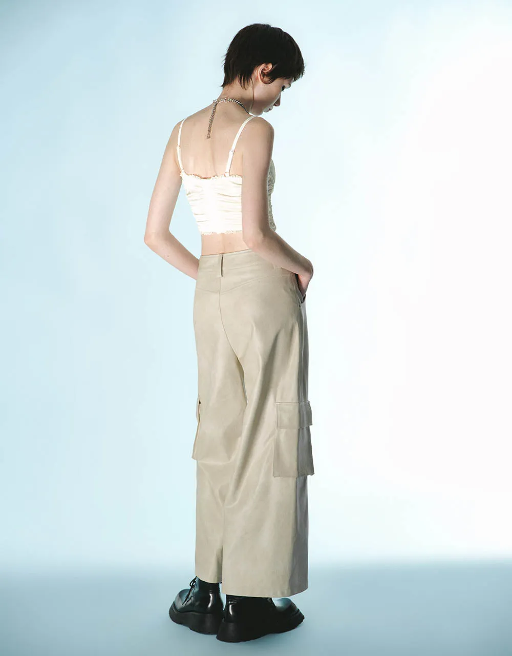 Lace V-Neck Cami Top sold by Urban Revivo product image thumbnail 5