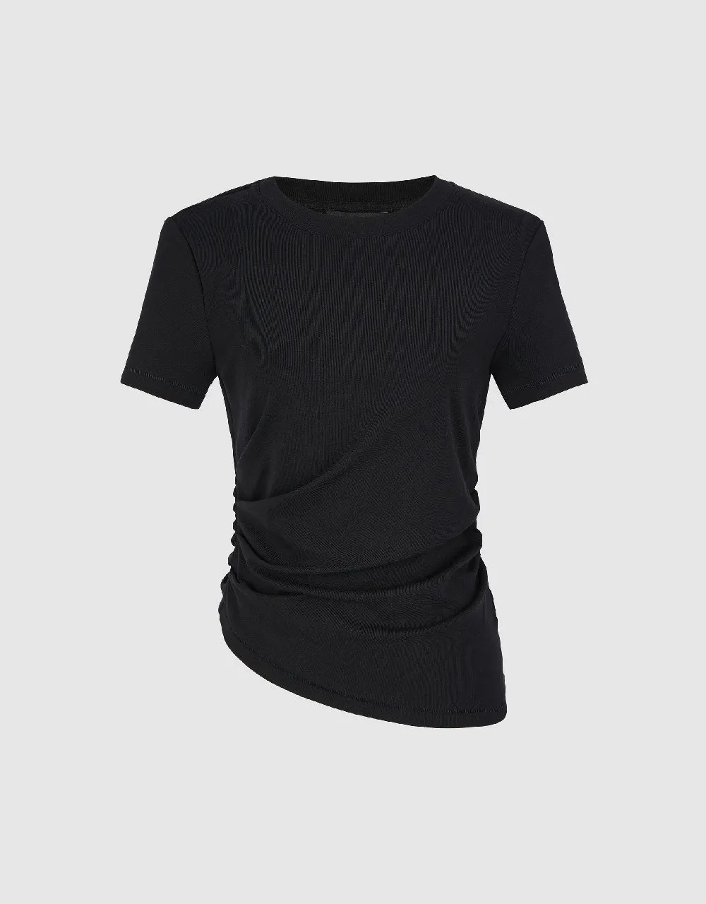 Asymmetric Ruched T-Shirt sold by Urban Revivo product image thumbnail 2