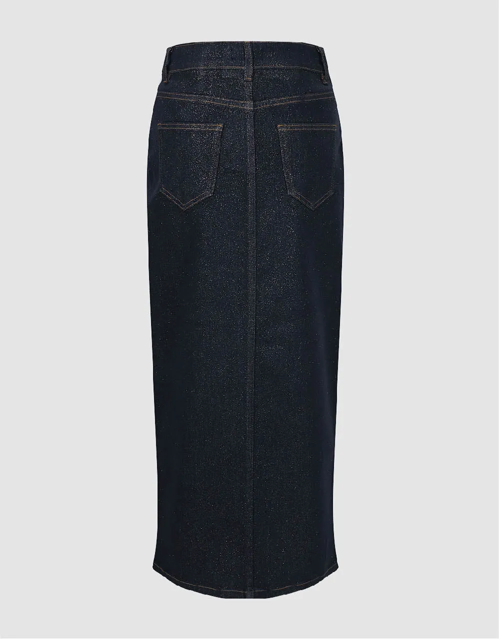 Split Hem Midi Denim Skirt sold by Urban Revivo product image thumbnail 3