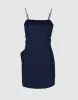 Ruffle Off-Shoulder Straight Cami Dress sold by Urban Revivo