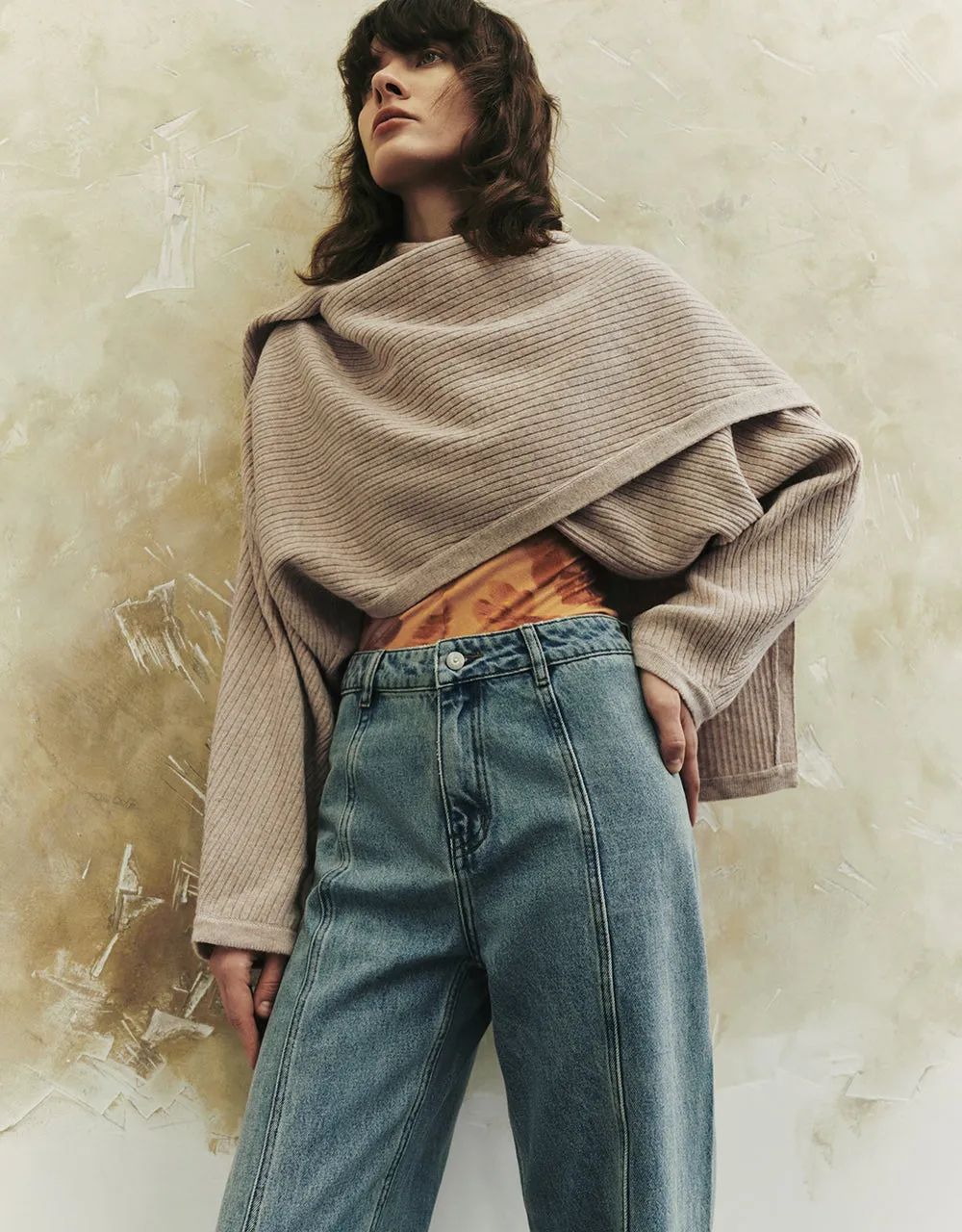Raglan Sleeve V-Neck Knitted Cardigan sold by Urban Revivo product image thumbnail 3