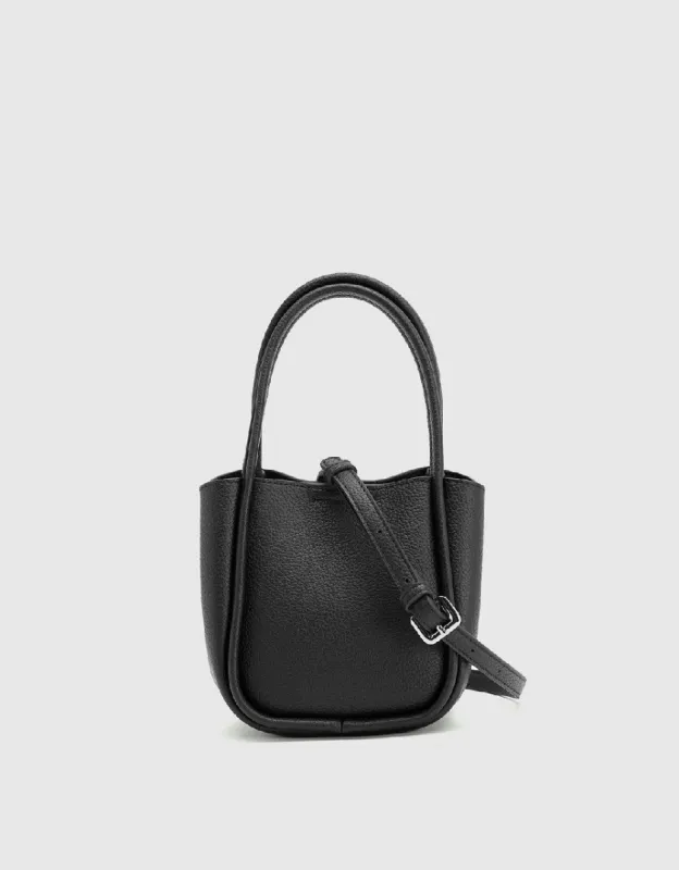 Litchi Embossed Vegan Leather Shoulder Bag sold by Urban Revivo