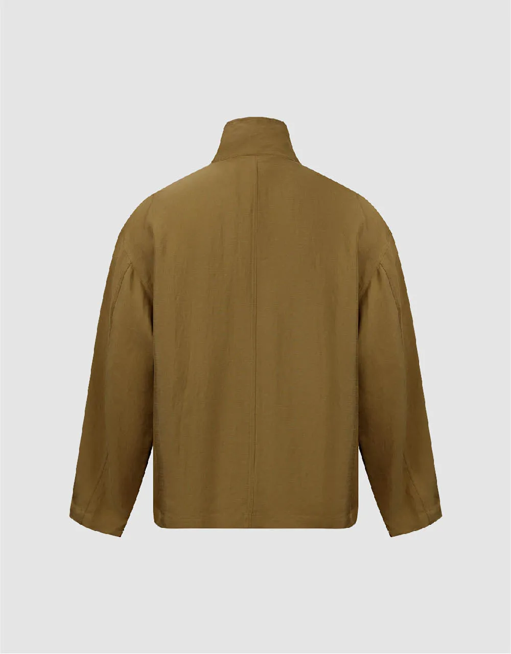 Stand Collar A-Line Jacket sold by Urban Revivo product image thumbnail 5