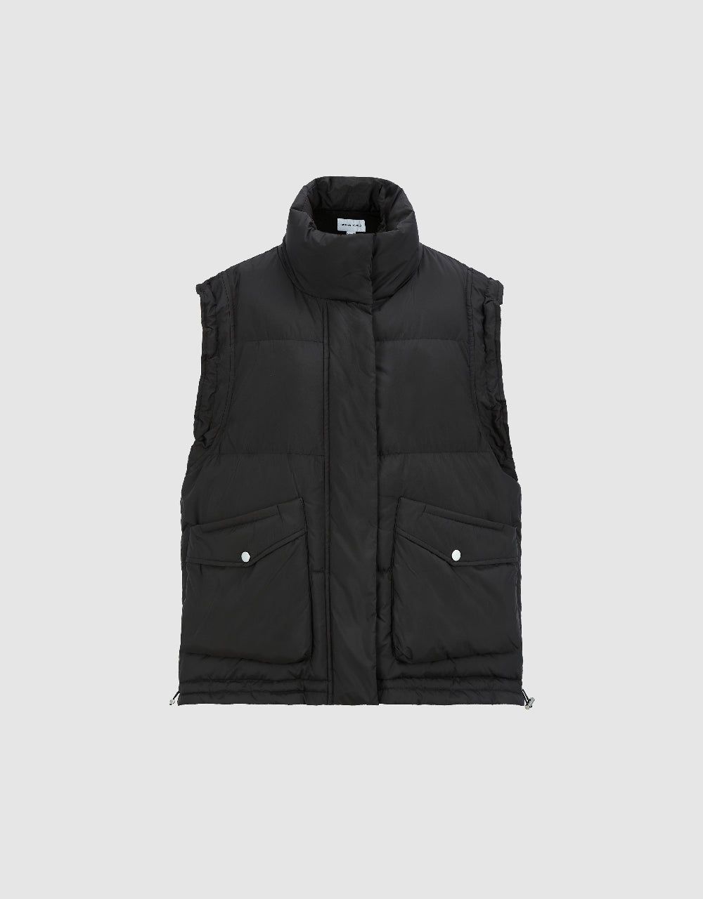 Stand Collar Puffer Waistcoat With Pockets sold by Urban Revivo product image thumbnail 5