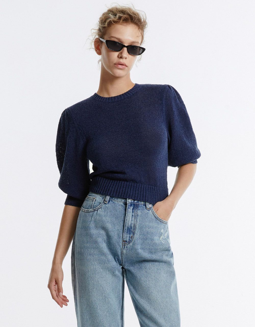 Plain Cropped Sweater sold by Urban Revivo