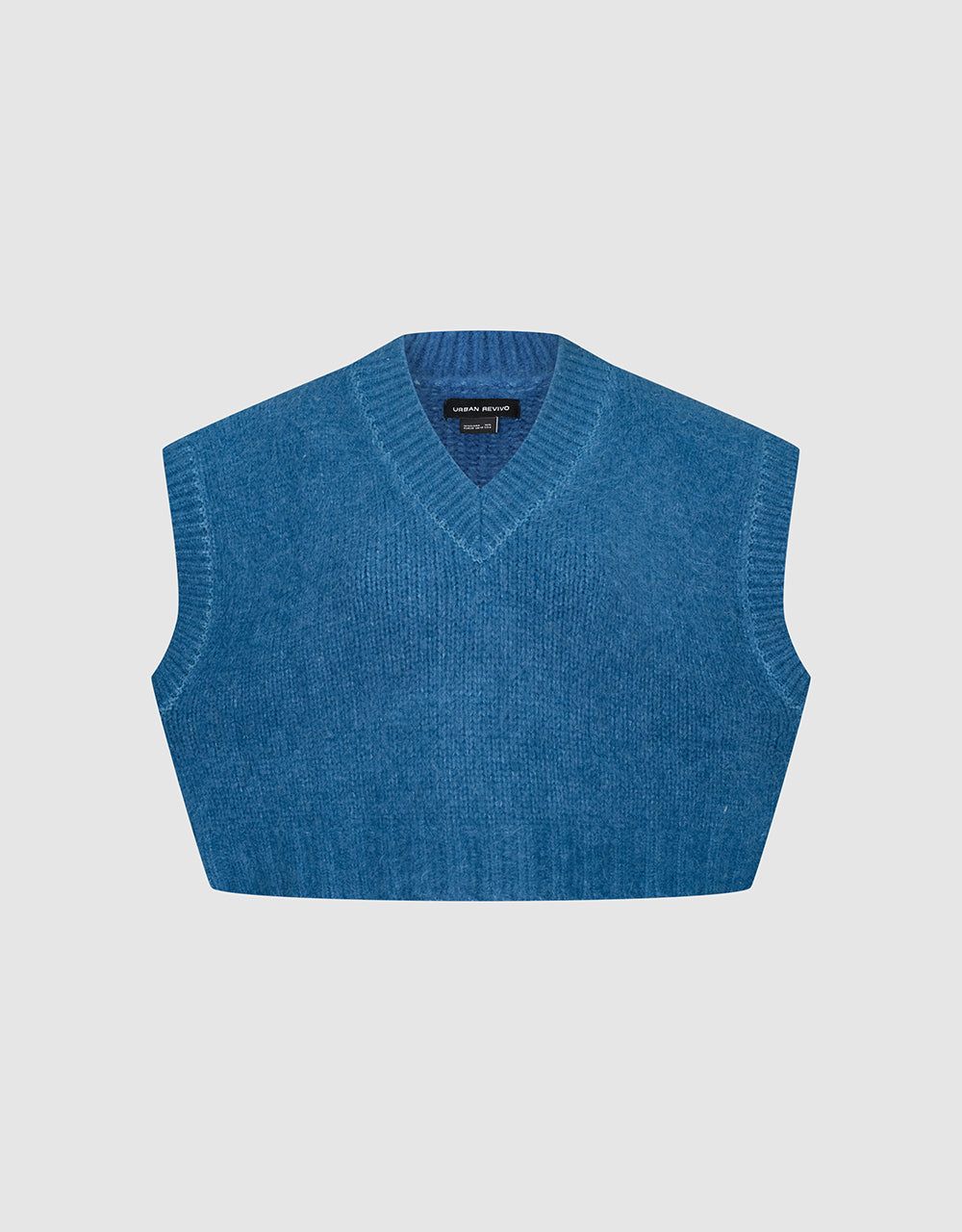 Cropped V-Neck Knitted Vest sold by Urban Revivo product image thumbnail 5