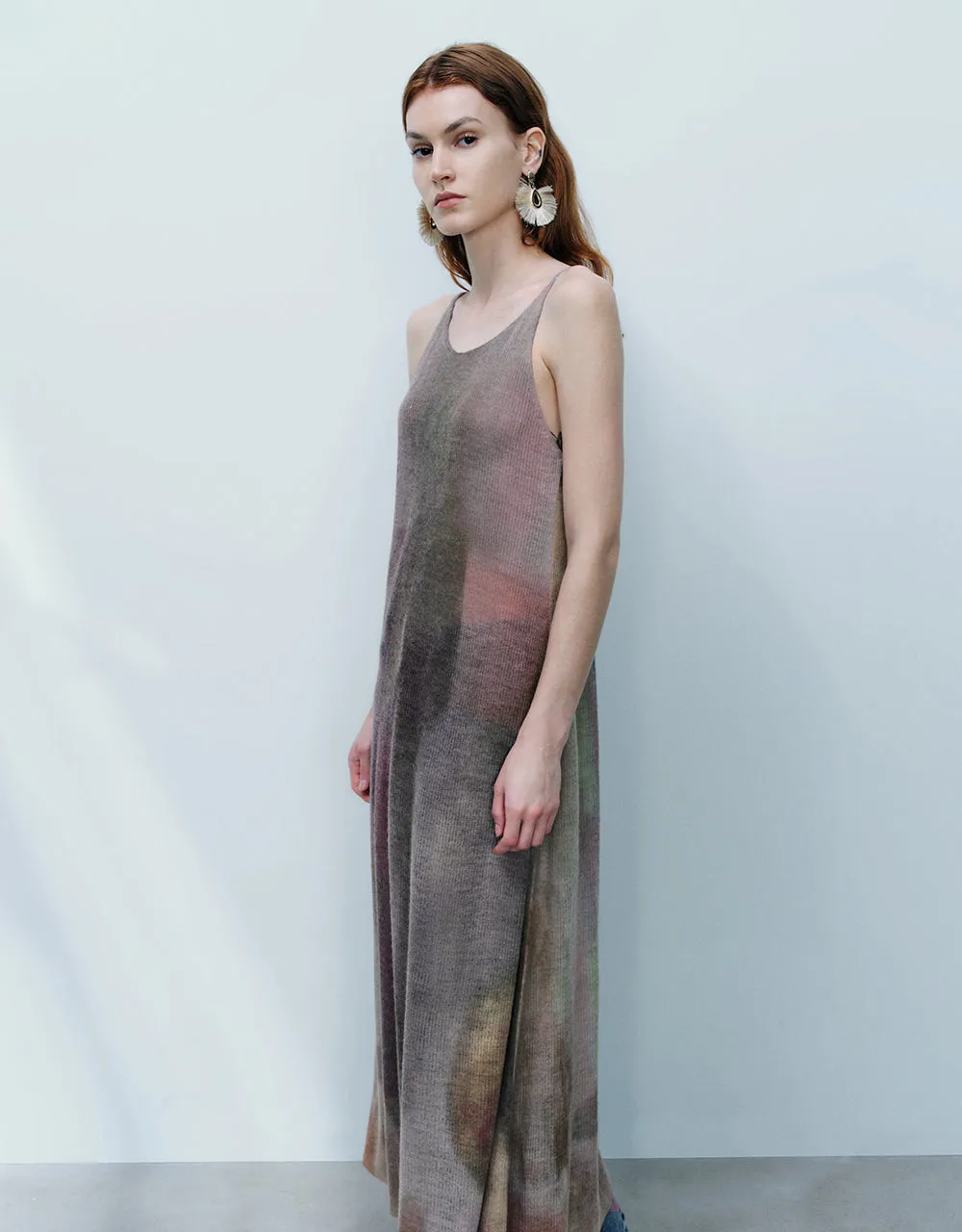 Sleeveless Printed Knitted Dress sold by Urban Revivo product image thumbnail 3