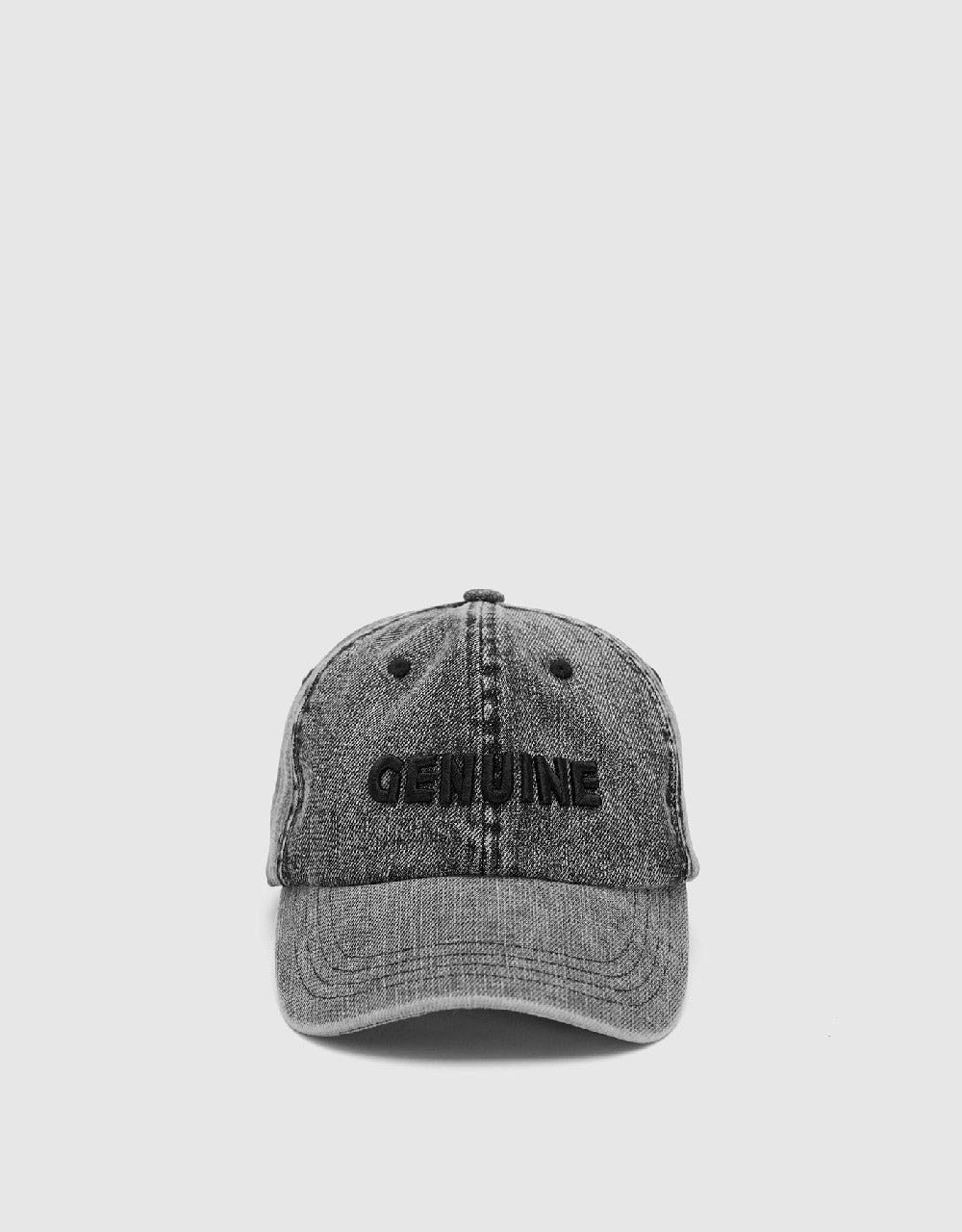 Letter Embroidered Denim Baseball Cap sold by Urban Revivo