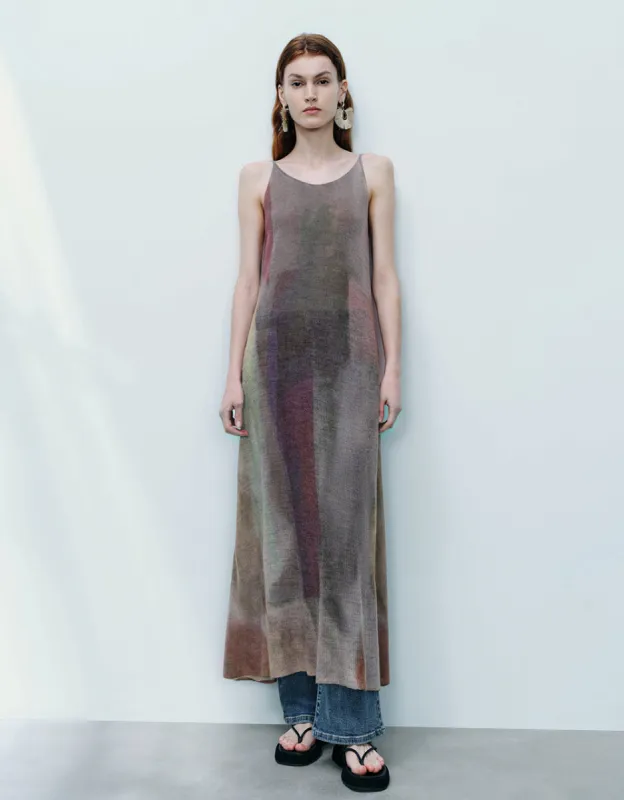 Sleeveless Printed Knitted Dress sold by Urban Revivo