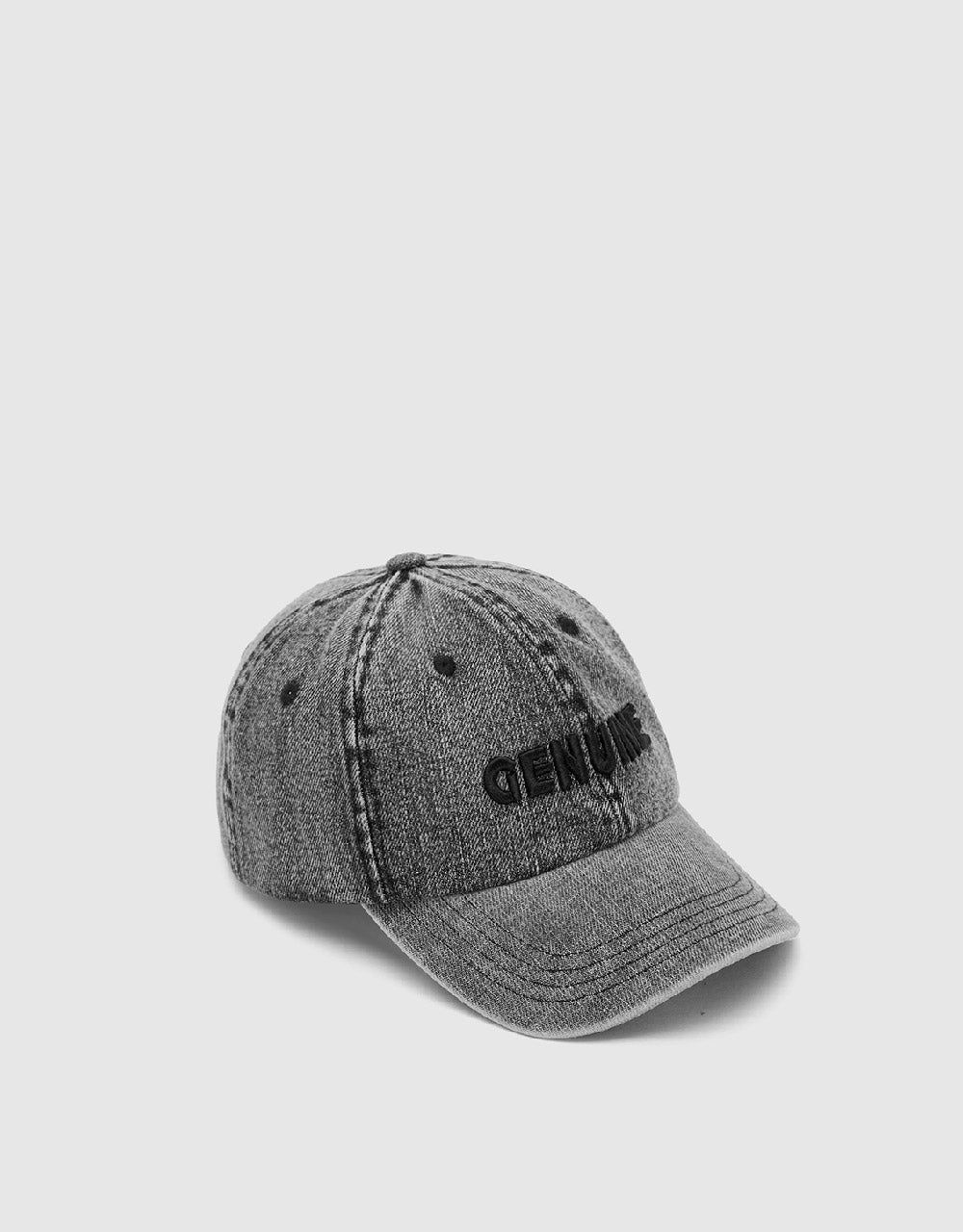 Letter Embroidered Denim Baseball Cap sold by Urban Revivo product image thumbnail 2
