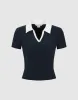 Collared Neck Two Toned T-Shirt sold by Urban Revivo