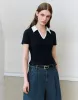 Collared Neck Two Toned T-Shirt sold by Urban Revivo