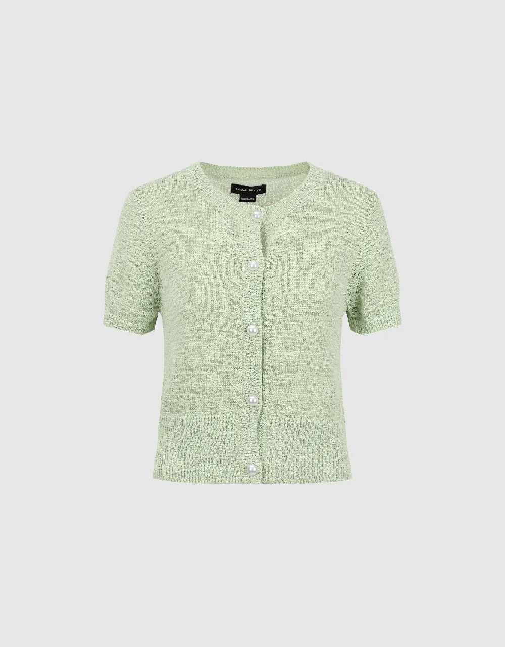 Crew Neck Knitted Cardigan sold by Urban Revivo product image thumbnail 2