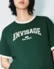 Letter Printed Crew Neck Straight T-Shirt sold by Urban Revivo