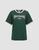 Letter Printed Crew Neck Straight T-Shirt sold by Urban Revivo
