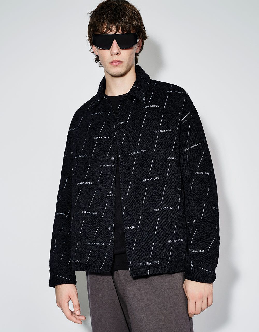 Printed Oversized Jacket sold by Urban Revivo