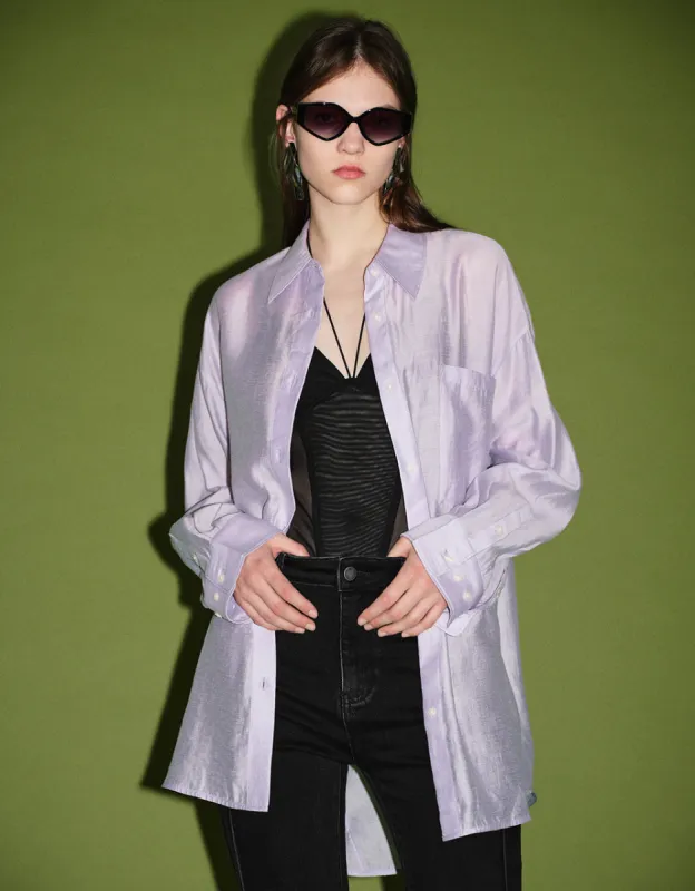 Straight Loose Shirt sold by Urban Revivo