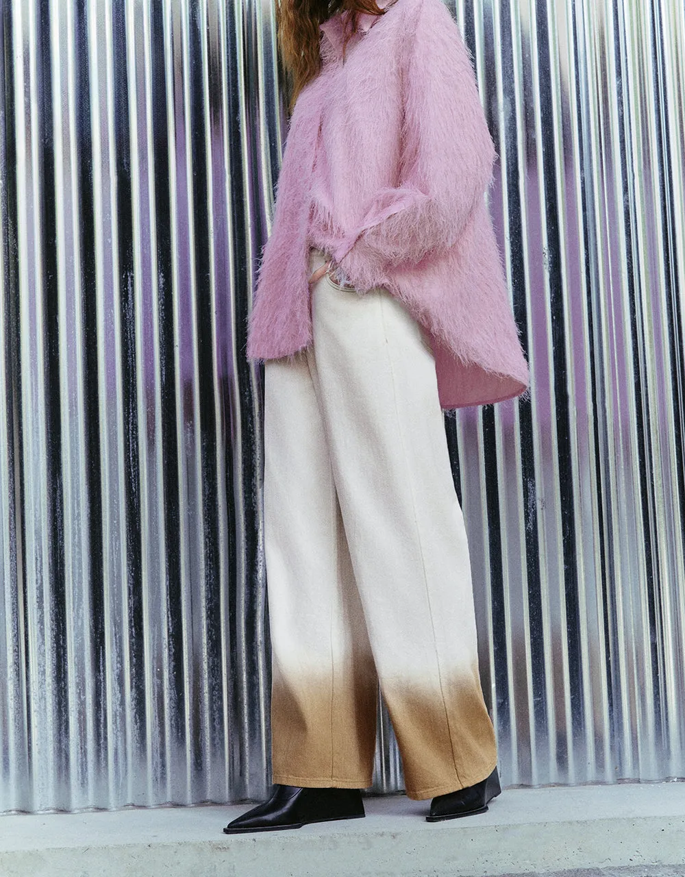 Gradient Wide-Leg Jeans sold by Urban Revivo product image thumbnail 4