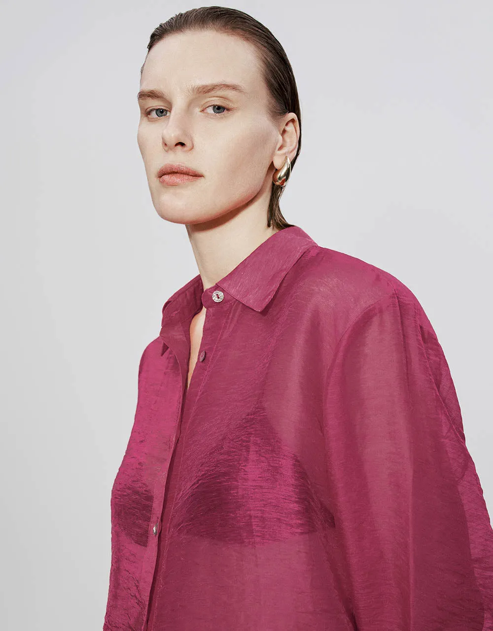 Button Up Straight Shirt sold by Urban Revivo product image thumbnail 4