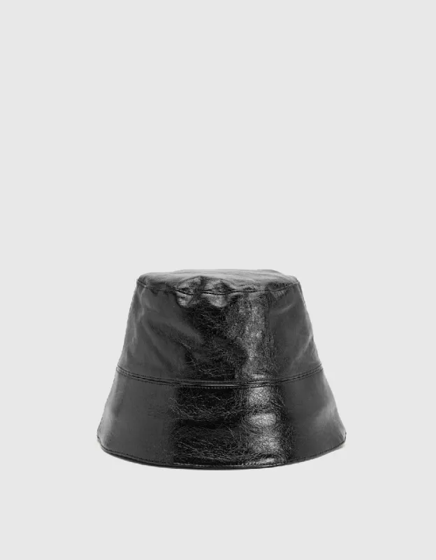 Vegan Leather Bucket Hat sold by Urban Revivo