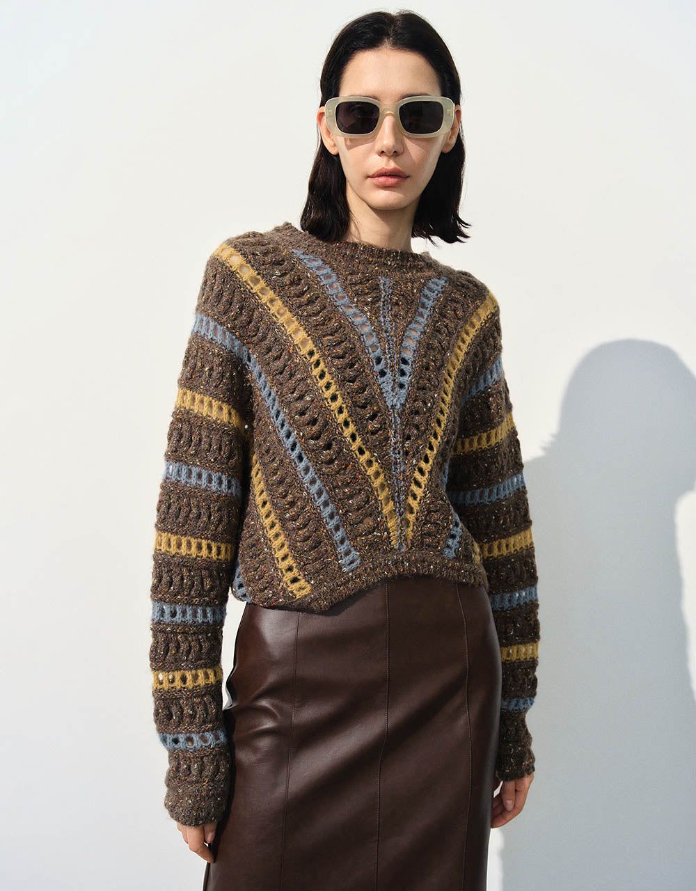 Drop Shoulder Sleeve Crew Neck Sweater sold by Urban Revivo