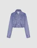 Cropped Gradient Denim Jacket sold by Urban Revivo