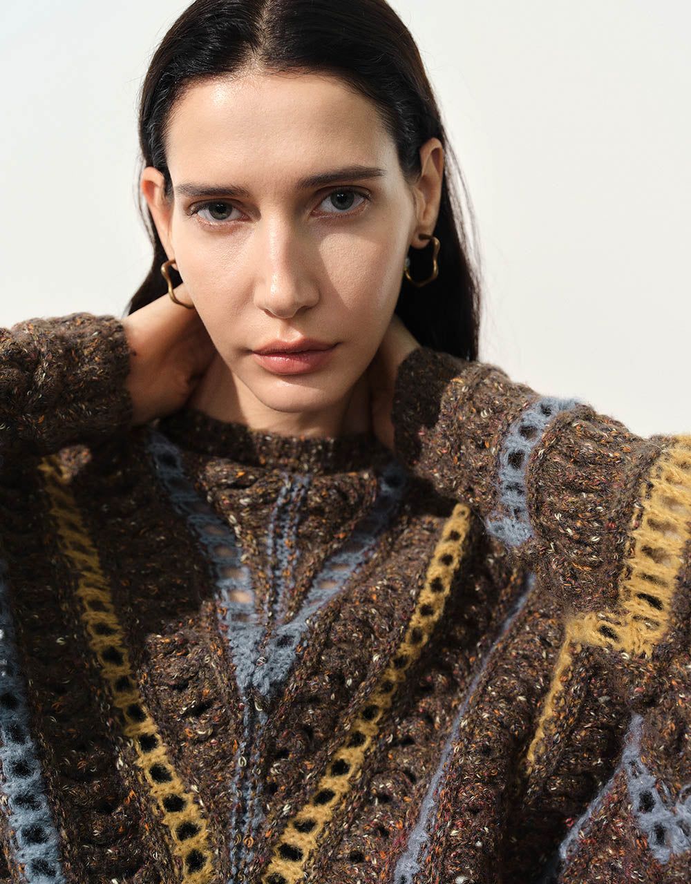 Drop Shoulder Sleeve Crew Neck Sweater sold by Urban Revivo product image thumbnail 5