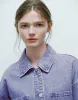 Cropped Gradient Denim Jacket sold by Urban Revivo
