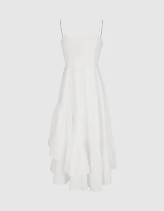 Ruffle Cami A-Line Dress sold by Urban Revivo