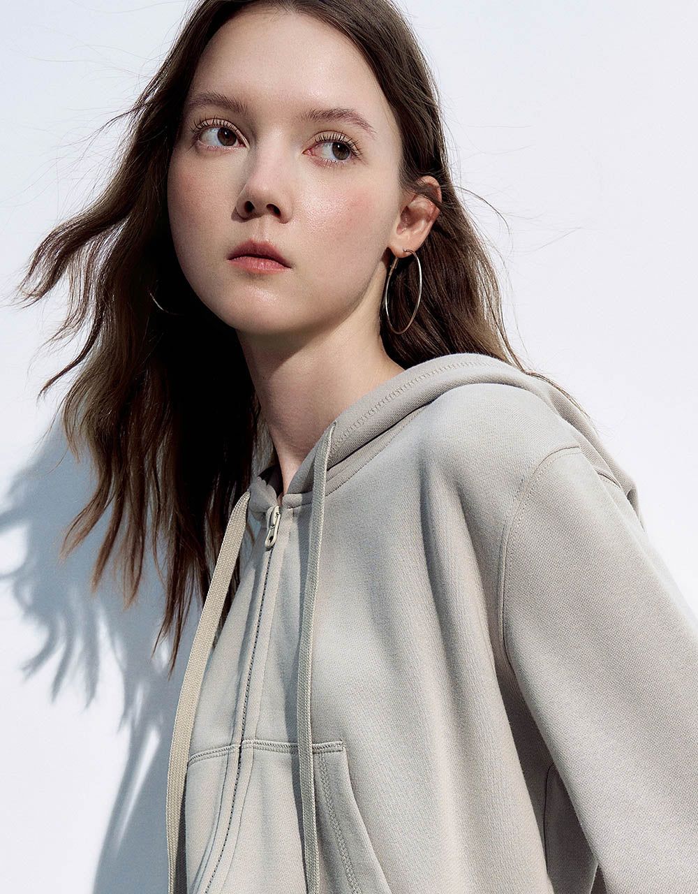 Zipper Front Hooded Knitted Jacket sold by Urban Revivo product image thumbnail 5