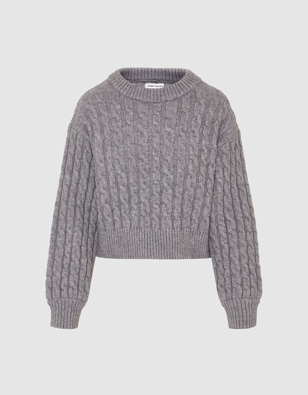 Crew Neck Rib Knitted Sweater sold by Urban Revivo product image thumbnail 2
