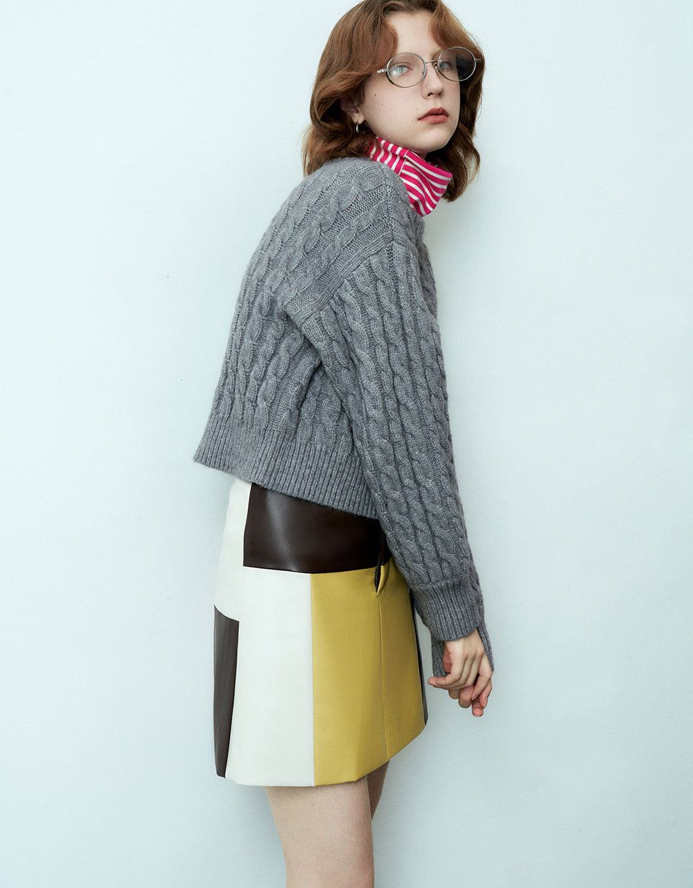 Crew Neck Rib Knitted Sweater sold by Urban Revivo product image thumbnail 3