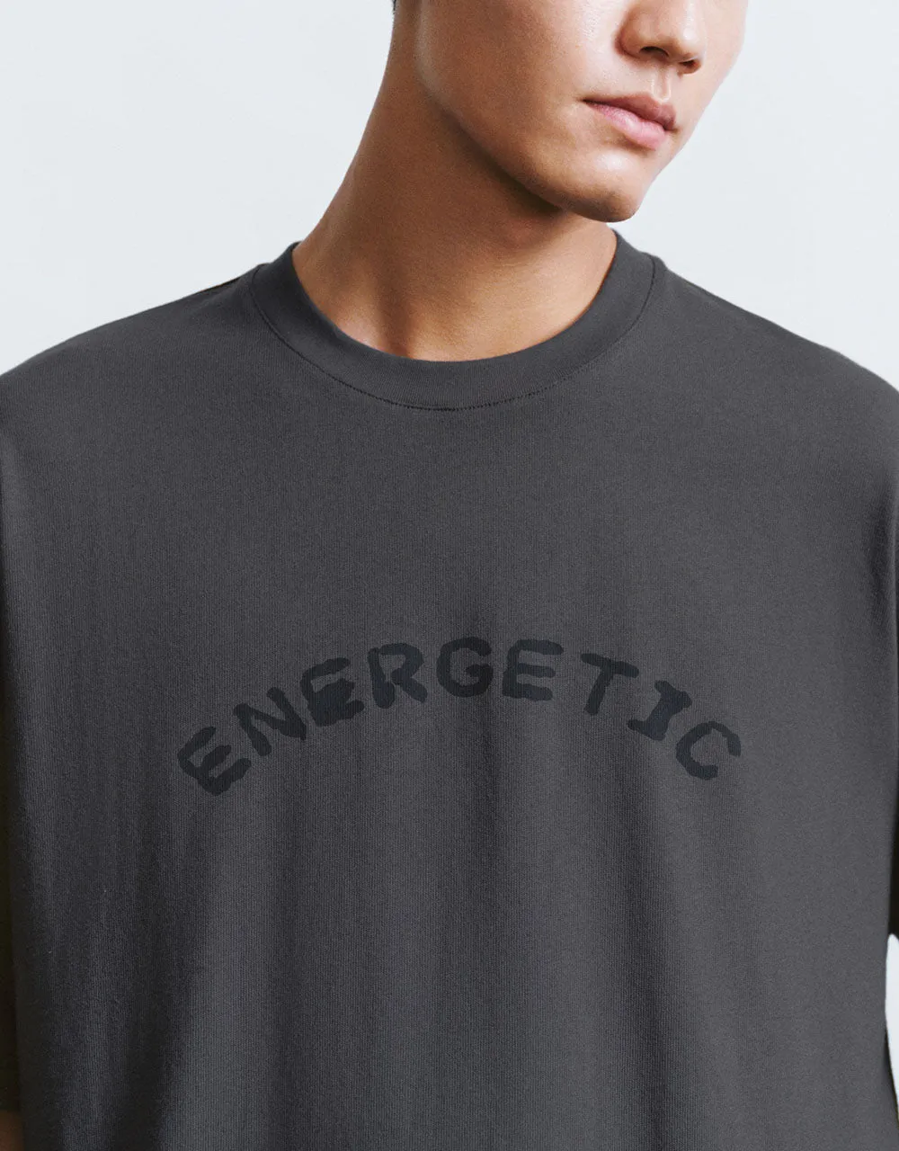 Letter Printed Crew Neck T-Shirt sold by Urban Revivo product image thumbnail 4