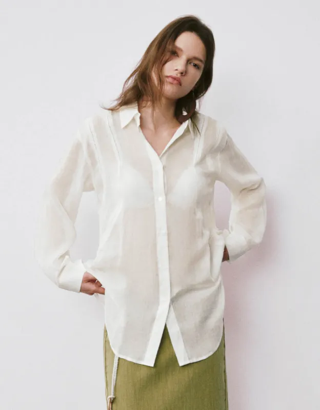 Button Up Straight Shirt sold by Urban Revivo